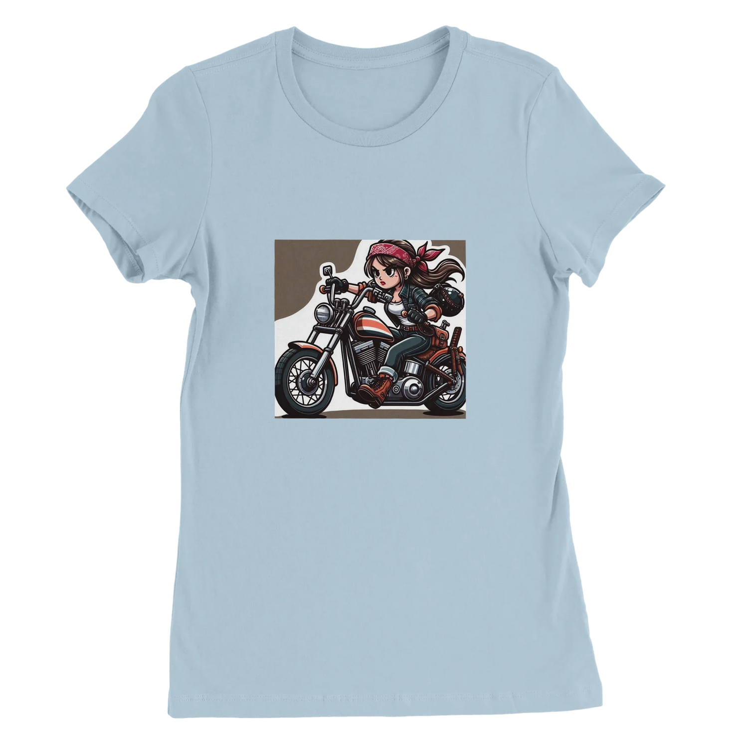t- shirt mototr chick