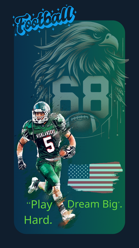 poster dream big football